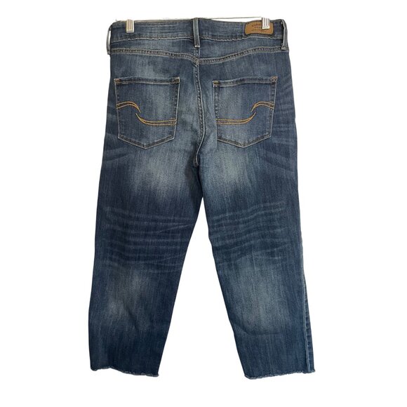 Signature Levis High Rise Slim Cropped Jeans Womens 6 Waist 28 - Picture 2 of 9